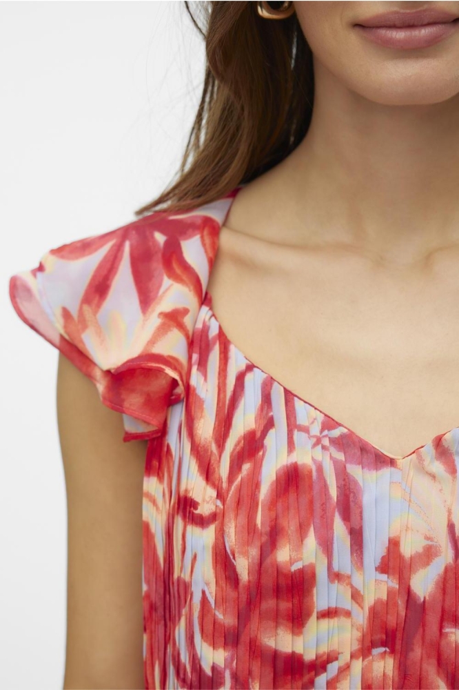 VMMARIE PLISSE SL FRILL TOP WVN CE 10311846 DUTCH CANAL/MARIE